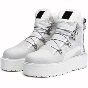 Fenty x Puma White sneaker boots (men’s sz 6)